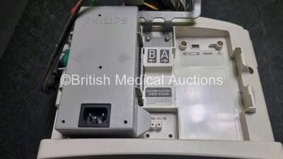 Philips Heartstart MRx Defibrillator / Monitor Including, ECG, SpO2, NIBP, CO2 and Printer Options, with 1 x M3725A Test Load,1 x Paddle Lead, 1 x Philips M3539A Module and 1 x Philips M1674A 3 Lead ECG Lead (Powers Up) *SN US0035103* - 5