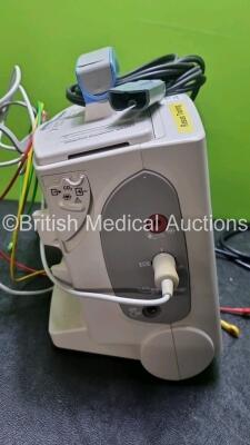 Philips Heartstart MRx Defibrillator / Monitor Including, ECG, SpO2, NIBP, CO2 and Printer Options, with 1 x M3725A Test Load,1 x Paddle Lead, 1 x Philips M3539A Module, 1 x M3538A Battery and 1 x Philips M1674A 3 Lead ECG Lead (Powers Up, Small Chip in S - 3