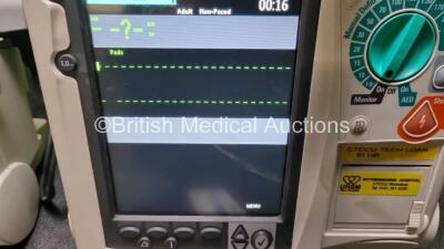 2 x Philips Heartstart MRx Defibrillators / Monitors Including ECG and Printer Options with 2 x Paddle Leads, 2 x Philips M3725A Test Loads, 2 x 3 Lead ECG Leads and 2 x Philips M3539A Modules (Both Power Up) *SN US00576155 / US00576154* - 4