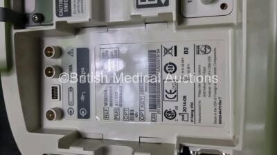 2 x Philips Heartstart MRx Defibrillators / Monitors Including ECG and Printer Options with 2 x Paddle Leads, 2 x Philips M3725A Test Loads, 2 x 3 Lead ECG Leads and 2 x Philips M3539A Modules (Both Power Up) *SN US00576155 / US00576154* - 5