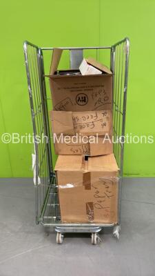 Job Lot of Consumables Including Disposable Respirators, Surgical Masks and Face Shields (Cage not Included)