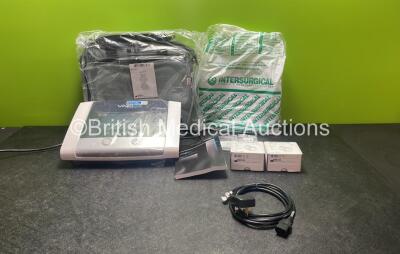 Breas Vivo 65 Ventilator Firmware Version 5.00, Device Operating Time 16 hours - Packaged as New in Box with Accessories Including Carry Bag, Breathing Tube and User Manual (Powers Up) *Mfd 06-2020*