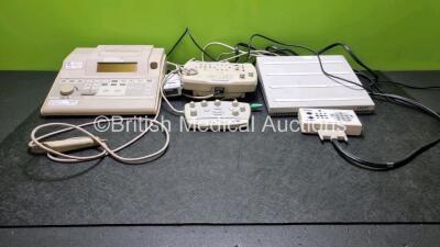 Job Lot Including 1 x Guymark GSI 38 Auto TYMP Tympanometry Screening System (Powers Up), 1 x Viasys Medelec Synergy System with Various Controllers and Connections (Main Unit Powers Up)