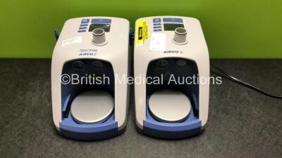 2 x Fisher and Paykel Airvo 2 Humidifiers with 1 x Power Supply (Both Power Up)