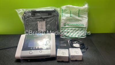 Breas Vivo 65 Ventilator Firmware Version 5.00, Device Operating Time 8 hours - Packaged as New in Box with Accessories Including Carry Bag, Breathing Tube and User Manual (Powers Up) *Mfd 06-2020*