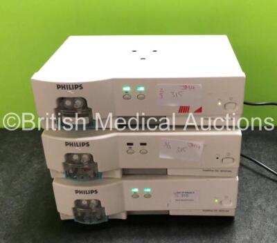 3 x Philips IntelliVue G5 M1019A Gas Modules with 3 x Water Traps (All Power Up)