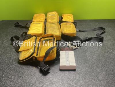 7 x Nonin Model 8500 Pulse Oximeters with 6 x Leads in Carry Cases (All Untested Due to Possible Flat Batteries, 1 with Missing Battery Cover-See Photo) *SN 501883298, 501492284, 501492292, 501490103, 501492085, 501755059, 501492345*