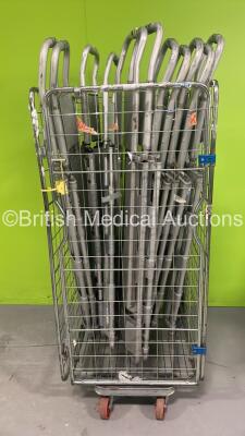 11 x Aluminium Scoop Stretchers (Cage Not Included)