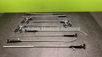 Job Lot of Surgical / Laparoscopic Instruments Including 3 x Olympus Laparoscopic Handles