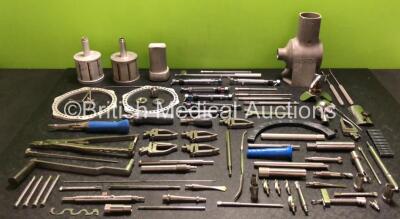 Job Lot of Various Surgical Instruments and Drill Attachments