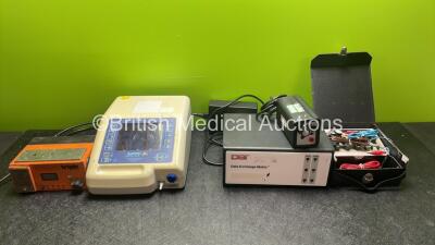 Mixed Lot Including 1 x B&D Electromedical Nippy 3+ Ventilator (Powers Up with Alarm) 1 x Crowcon Triple Type Battery Unit, 1 x AWQ-104B TENS Machine (No Power) 1 x DSI Data Exchange Matrix (No Power)