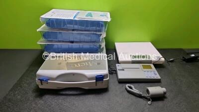 Mixed Lot Including 1 x Micromed Microlab Spirometer in Carry Case (Powers Up), 4 x Arrow Pressure Injectable PICC Kits Ref EU-25041-HPMSB and 1 x Marsden Weighing Scales *SN 45882 / 21601163*