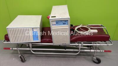 2 x Large UPS Units on Ferno Flaco Ambulance Stretcher with Mattress