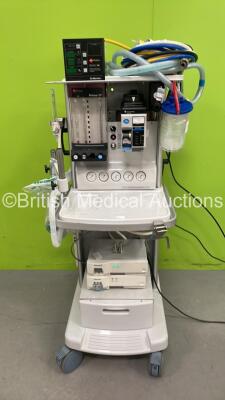 InterMed Penlon Prima SP Anaesthesia Machine with O2 Monitor, Hoses, Datex Ohmeda Tec 6 Plus Desflurane Vaporizer and 2 x Philips IntelliVue G5-M1019A Gas Modules (Powers Up)