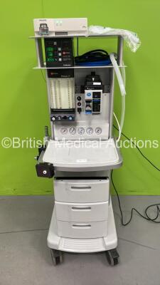 InterMed Penlon Prima SP Anaesthesia Machine with O2 Monitor, Hoses, Datex Ohmeda Tec 6 Plus Desflurane Vaporizer and Philips IntelliVue G5-M1019A Gas Module (Powers Up)