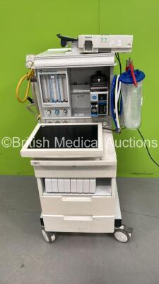 Datex Ohmeda Aestiva/5 Anaesthesia Machine with Hoses, Monitor, Datex Ohmeda Tec 6 Plus Desflurane Vaporizer and Philips IntelliVue G5-M1019A Gas Module (Powers Up with Error)