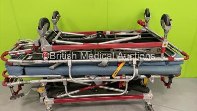 2 x Ferno Falcon Six Ambulance Stretchers with Mattresses