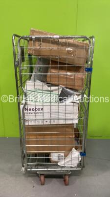 Cage of Mixed Consumables Including Arterial Blood Sampling Systems, Edan MT-206 Trolley and Diversey Softcare Spray (Cage Not Included - Out of Date)