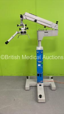 Zeiss OPMI 1-FC Surgical Microscope with 2 x 12,5x Eyepieces and Zeiss f250 T* Lens on Zeiss Universal S2 Stand (Powers Up - Incomplete - See Pictures)