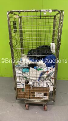 Mixed Cage of Consumables Including AirWays, Syringes and Sanitiser (Cage Not Included - Out of Date)