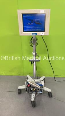 LiDCO Plus Hemodynamic Monitor Ref HM 71-02 on Stand with Accessories (Powers Up) *GL*