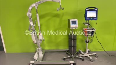 1 x Cortrak 2 Enteral Access Device on Stand, 1 x Liko Viking M Electric Patient Hoist with Battery and Controller and 1 x Anetic Aid AET Electronic Tourniquet on Stand *S/N 1807*