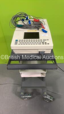 Burdick Eclipse 850 ECG Machine on Stand with 10 Lead ECG Leads (Powers Up) *S/N 106801000317*