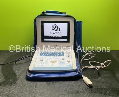 BCF Honda HS-2100 Multi Frequency Ultrasound Machine with 1 x Transducer / Probe (Powers Up)