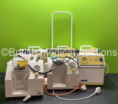 Job Lot of Suction Pumps Including 3 x SAM 12 Suction Units, 2 x Eschmann VP 25 Suction Units (1 with Damaged Handle-See Photo) 1 x Therapy Equipment LTD Suction Unit and 1 x SAM 420 Suction Unit *Damaged-See Photo) *In Cage*