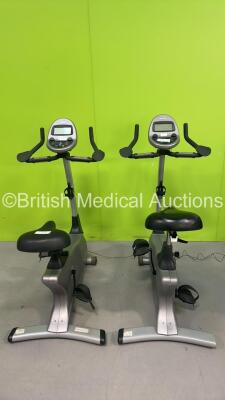 2 x Vision Fitness E3200 Exercise Bikes (Both Power Up)