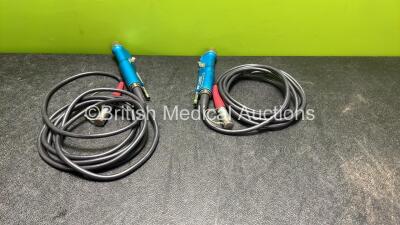 2 x ConMed Linvatec Advantage Turbo REF D9924 Shaver Handpieces *SN LAA00639, LAA00648*