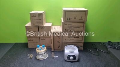 Job Lot Including 5 x Inspired VHB10A Humidifiers and 5 x VHC-25 Humidifier Chambers (All Power Up, Unused in Box