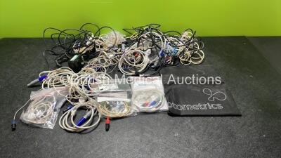 Job Lot of Otometrics Hearing Screener Accessories Including Connection Leads and Chargers