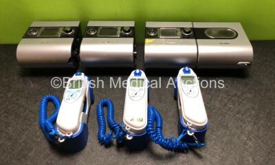 Mixed Lot Including 3 x ResMed AutoSet S9 CPAP Units (1 x Damage to Casing - See Photos) with 1 x ResMed H5i Humidifier, 2 x Covidien Genius 3 Tympanic Thermometers and 1 x Covidien Genius 2 Tympanic Thermometer *SN 22151969534 / 23122092885 / 23141194123