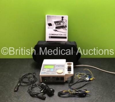 EMS Combination 850 Ultrasound Therapy Unit with 2 x Transducers, 2 x Stimulators and 1 x Manual in Carry Case (Powers Up) *SN 85413*