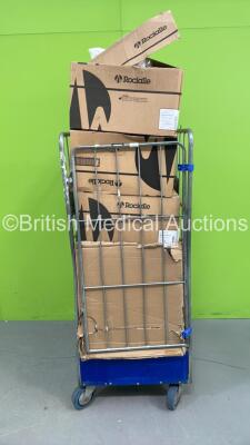 Cage of Consumables Including Rocialle 1000ml Jugs, Face Masks and Gloves (Cage Not Included - Out of Date)