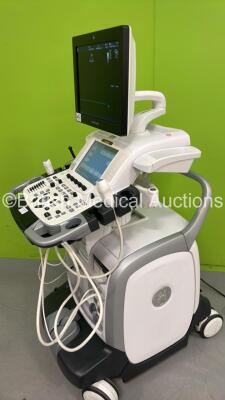 GE Vivid E9 Flat Screen Ultrasound Scanner with XDClear *S/N VE97104* **Mfd 03/2014** Application Software Version 113 Revision 1.8 System Software Version 104.3.6 with 2 x Transducers / Probes (4V-D Ref 5160209 *Mfd 09/2013* and M5Sc-D Ref 5446812 *Mfd 1 - 10