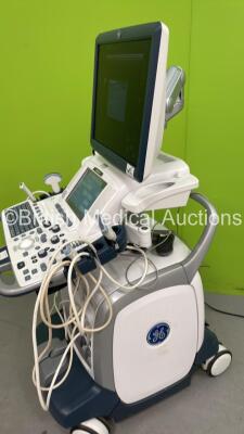 GE Logiq E9 Flat Screen Ultrasound Scanner Ref 5205000-7 *S/N 127999US1* **Mfd 05/2014** Software Version R4 Software Revision 3.0 with 4 x Transducers / Probes (L8-18i-D Ref 5336965 *Mfd 02/2020* / C1-5 Ref 5261135 *Mfd 08/2020* / 9L-D Ref 5194432 *Mfd 0 - 14