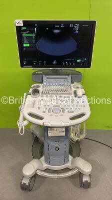 GE Voluson S8 BT16 Flat Screen Ultrasound Scanner *S/N VS8000536* **Mfd 09/2016** Software Version SPC310 (16.00001554) with 2 x Transducers / Probes (IC9-RS Ref H48691PJ *Mfd 11/2017* and RAB6-RS Ref H48691LP *Mfd 11/2018*) and Sony UP-D898 Digital Graph - 2