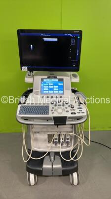 GE Logiq E9 XDClear Flat Screen Ultrasound Scanner Ref 5205000-9 *S/N 200280US6* **Mfd 04/2015** Software Version R6 Software Revision 1.5 with 3 x Transducers / Probes (9L-D Ref 5194432 *Mfd 08/2011* / C1-5-D Ref 5261135 *Mfd 10/2014* and ML6-15-D Ref 51