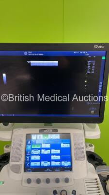 GE Logiq E9 XDClear Flat Screen Ultrasound Scanner Ref 5205000-9 *S/N 200280US6* **Mfd 04/2015** Software Version R6 Software Revision 1.5 with 3 x Transducers / Probes (9L-D Ref 5194432 *Mfd 08/2011* / C1-5-D Ref 5261135 *Mfd 10/2014* and ML6-15-D Ref 51 - 4