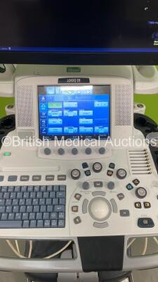 GE Logiq E9 XDClear Flat Screen Ultrasound Scanner Ref 5205000-9 *S/N 200280US6* **Mfd 04/2015** Software Version R6 Software Revision 1.5 with 3 x Transducers / Probes (9L-D Ref 5194432 *Mfd 08/2011* / C1-5-D Ref 5261135 *Mfd 10/2014* and ML6-15-D Ref 51 - 5