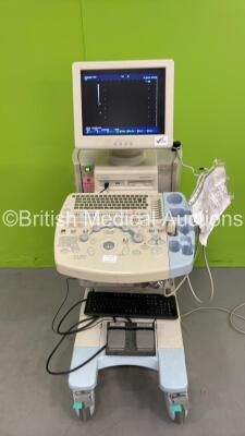 Hitachi EUB-5500 Ultrasound Scanner *S/N KE14464910* **Mfd 2009** with 1 x Transducer / Probe (EUP-L54MA) and Sony UP-D897 Digital Graphic Printer (Powers Up - Screen Frozen)