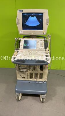 Toshiba Aplio 50 SSA-700A Ultrasound Scanner *S/N D4563341* **Mfd 06/2004** with 2 x Transducers / Probes (PVT-375BT and PVT-661VT) and Sony UP-D897 Digital Graphic Printer (Powers Up - Damage to Both Probes - See Pictures - Unable to Swop Probes on Touch - 8