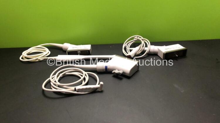 Job Lot Including 1 x Philips s4 Ultrasound Transducer / Probe, 1 x Philips 15-6L Ultrasound Transducer / Probe and 1 x Philips E6509 Ultrasound Transducer / Probe (All Untested)