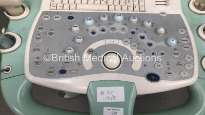 Esaote MyLab70 XVision Flat Screen Ultrasound Scanner Ref 970 6150 010 *S/N 4186* **Mfd 2009** with 3 x Transducers / Probes (LA332E / CA421 and EC1123) (Powers Up with Blank Screen) - 2