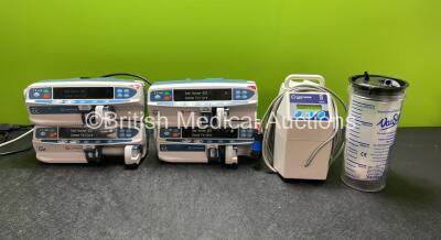 Job Lot Including 2 x Carefusion Alaris GH Pumps (Both Power Up with Faults, 1 with Damaged Light-See Photo) 2 x Carefusion Alaris CC Pumps (Both Power Up with Faults-See Photo) 1 x Inditherm MECU1 Pump (Powers Up) 1 x Vax Sax Suction Cup *SN 800238005, 8