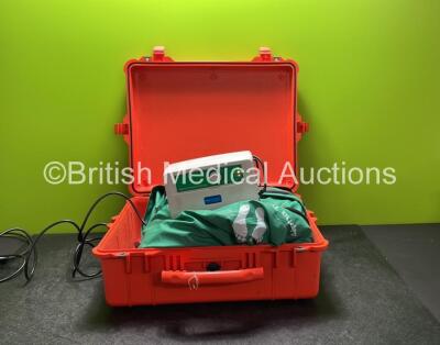 Arjohuntleigh Alpha Trancell Deluxe Pump with Mattress in Peli 1600 Heavy Duty Transport Case (Powers Up)