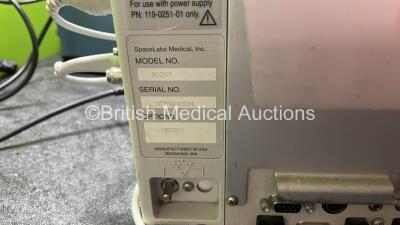 Mixed Lot Including 1 x Spacelabs Medical Model 90367 Patient Monitor Including ECG, SpO2, NIBP, T1-2 and Printer Options with 1 x AC Power Supply, 1 x 3 Lead ECG Lead and 1 x SpO2 Finger Sensor (No Power) 1 x Mira MD1000 Ophthalmic Micro Diathermy Unit w - 5