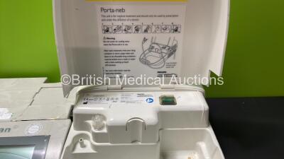 Mixed Lot Including 2 x deSoutter Cast Cutters, 1 x Verathon BVI 3000 Bladder Scanner with 1 x Battery (No Power with Damage-See Photo) 1 x Masimo Set Pulse CO Oximeter (Untested Due to Possible Flat Battery) 1 x Philips Respironics Porta Neb Nebulizer (P - 4